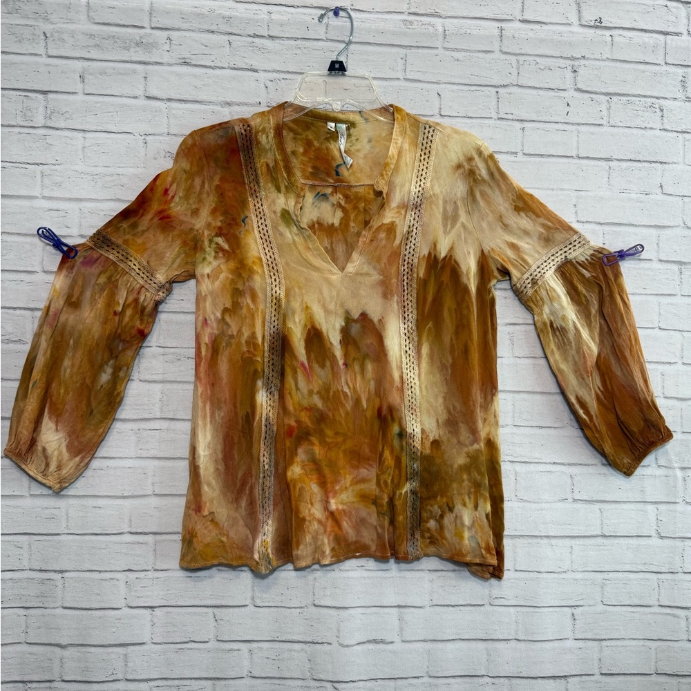 Upcycled Boho Lace Top Andree by Unit, Small